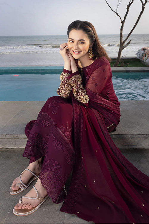 AZURE Wedding Collection | Luxury Unstitched 3-Piece Chiffon Suit