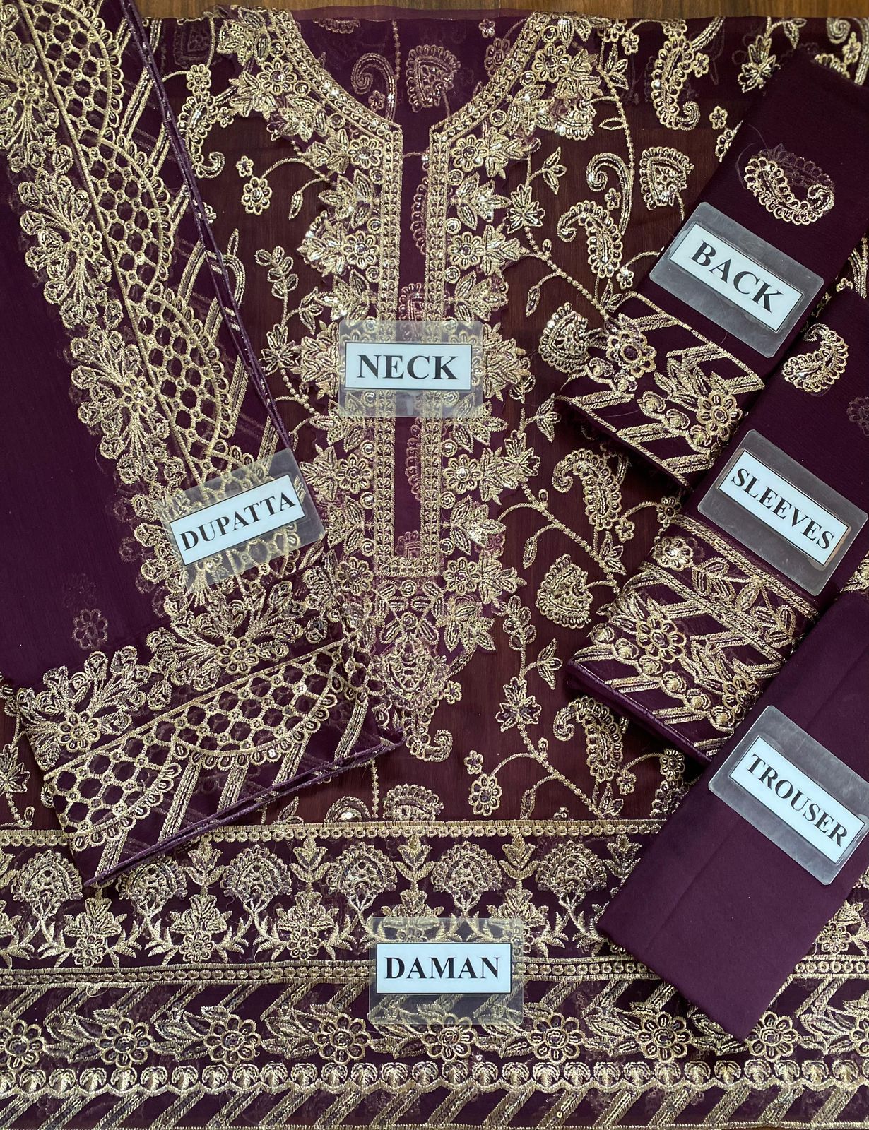 ASIM JOFA Replica Collection | Luxury Unstitched 3-Piece Chiffon Suit