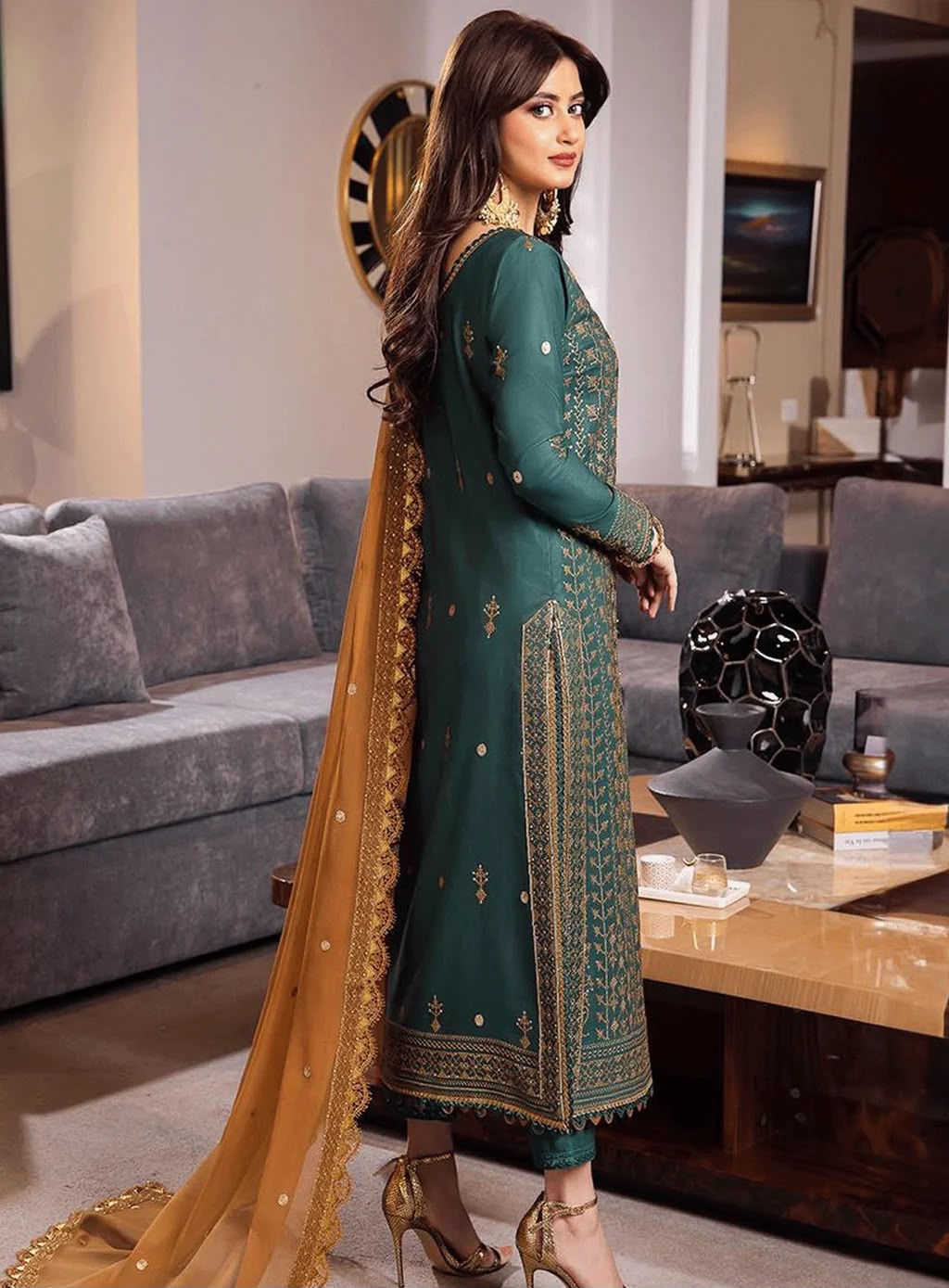 ASIM JOFA Unstitched 3-Piece Embroidered Lawn Suit