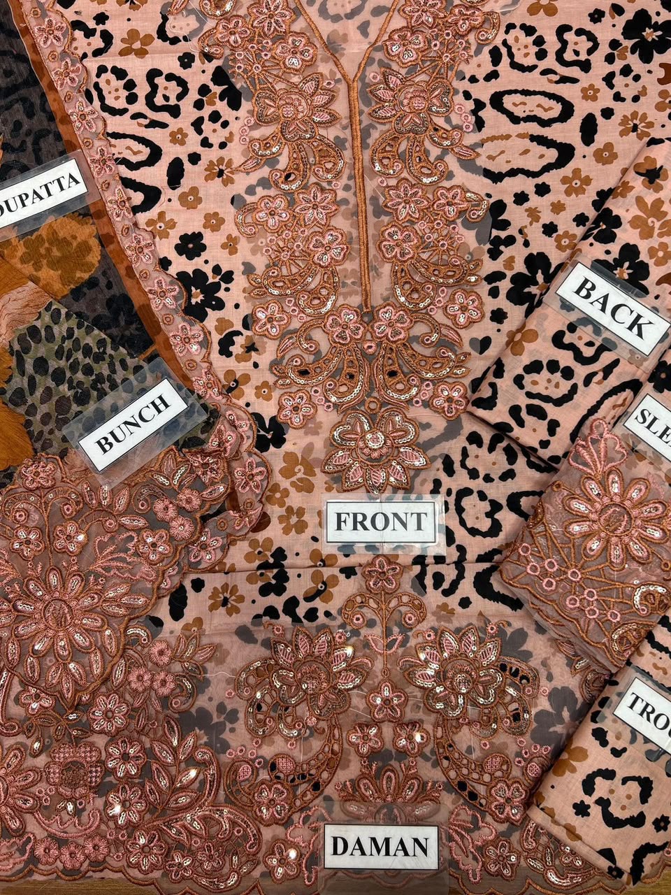 BAROQUE  3 PIECE EMBROIDERY SUIT