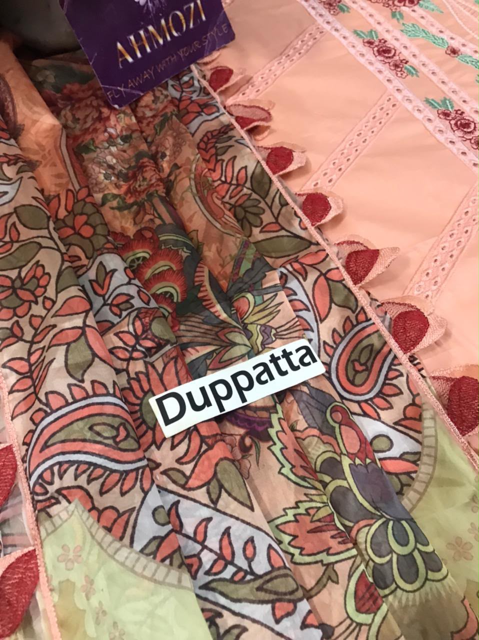 (JADE) 3 piece embroidery lawn