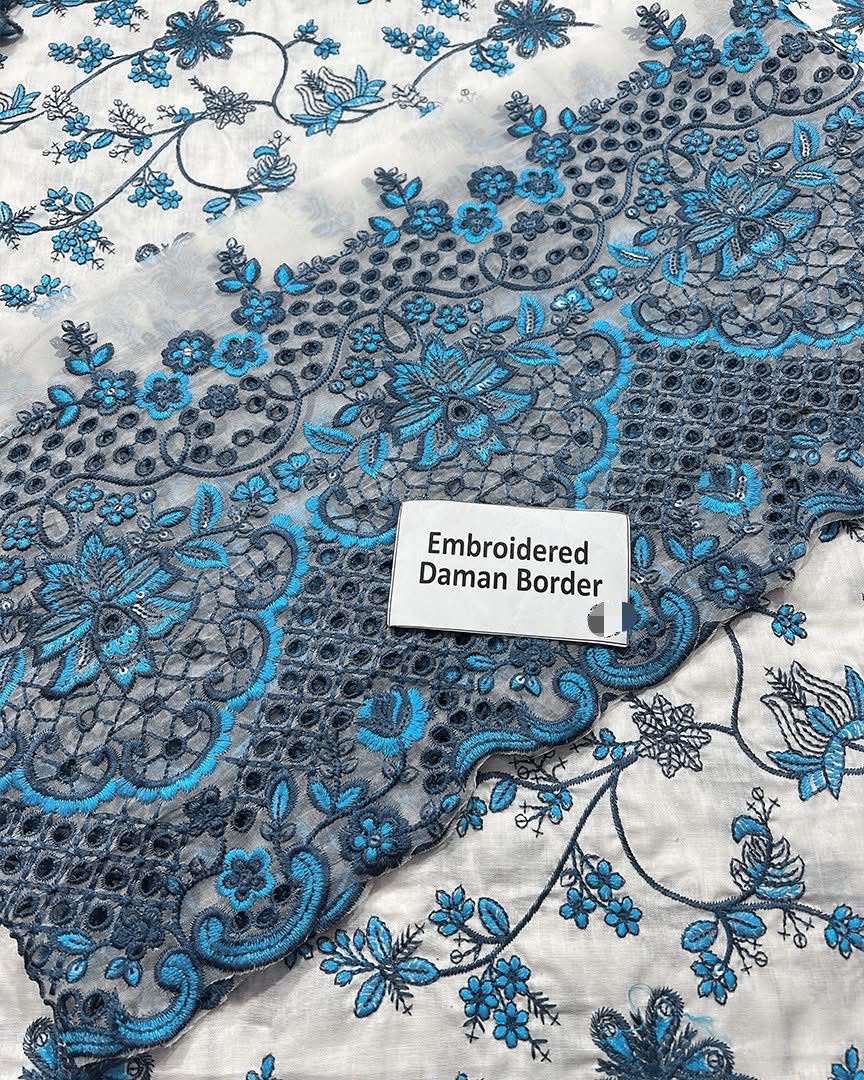 Unstitched 3-Piece Luxury Lawn Suit