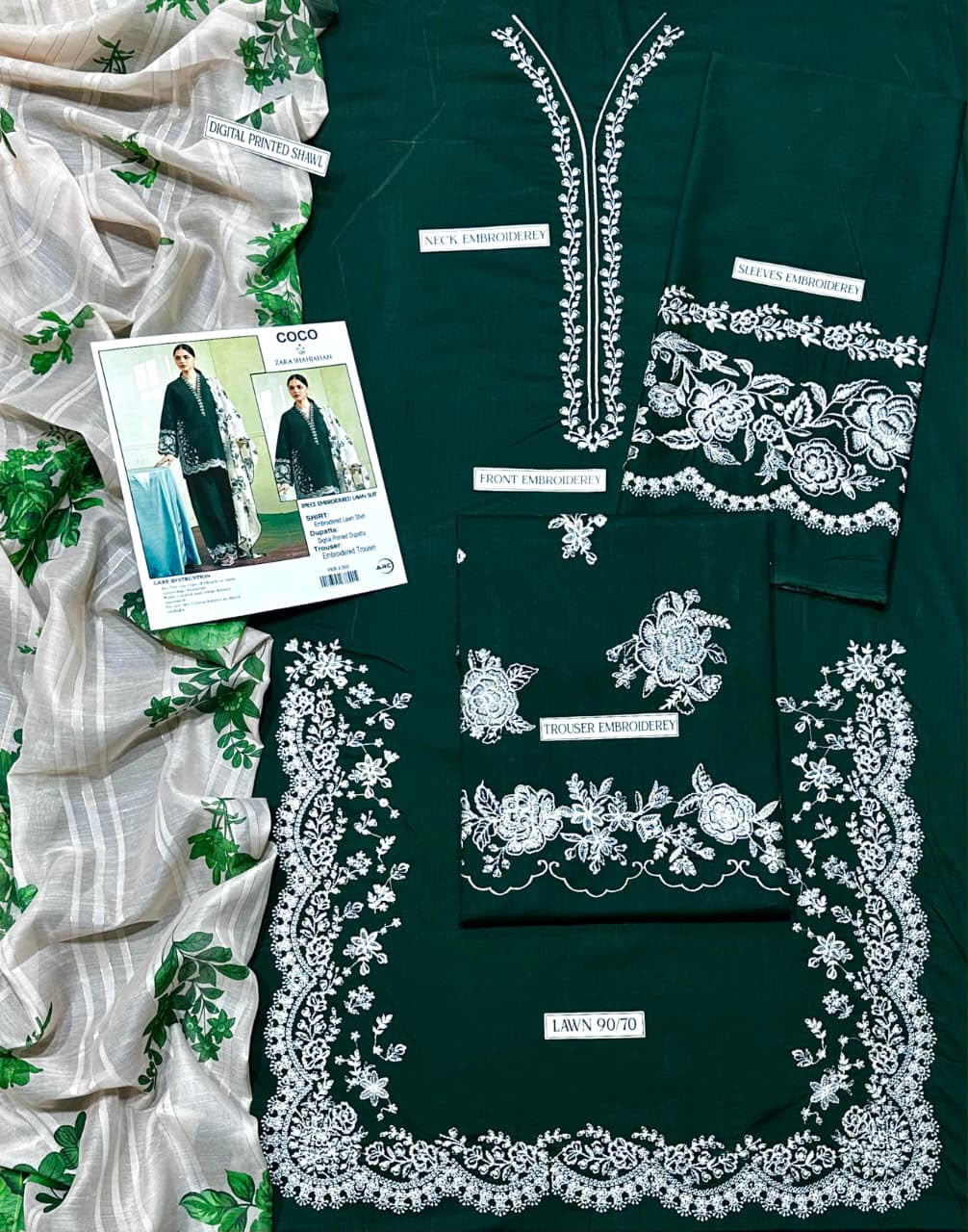 COCO-Lawn 3-Piece Embroidered Collection