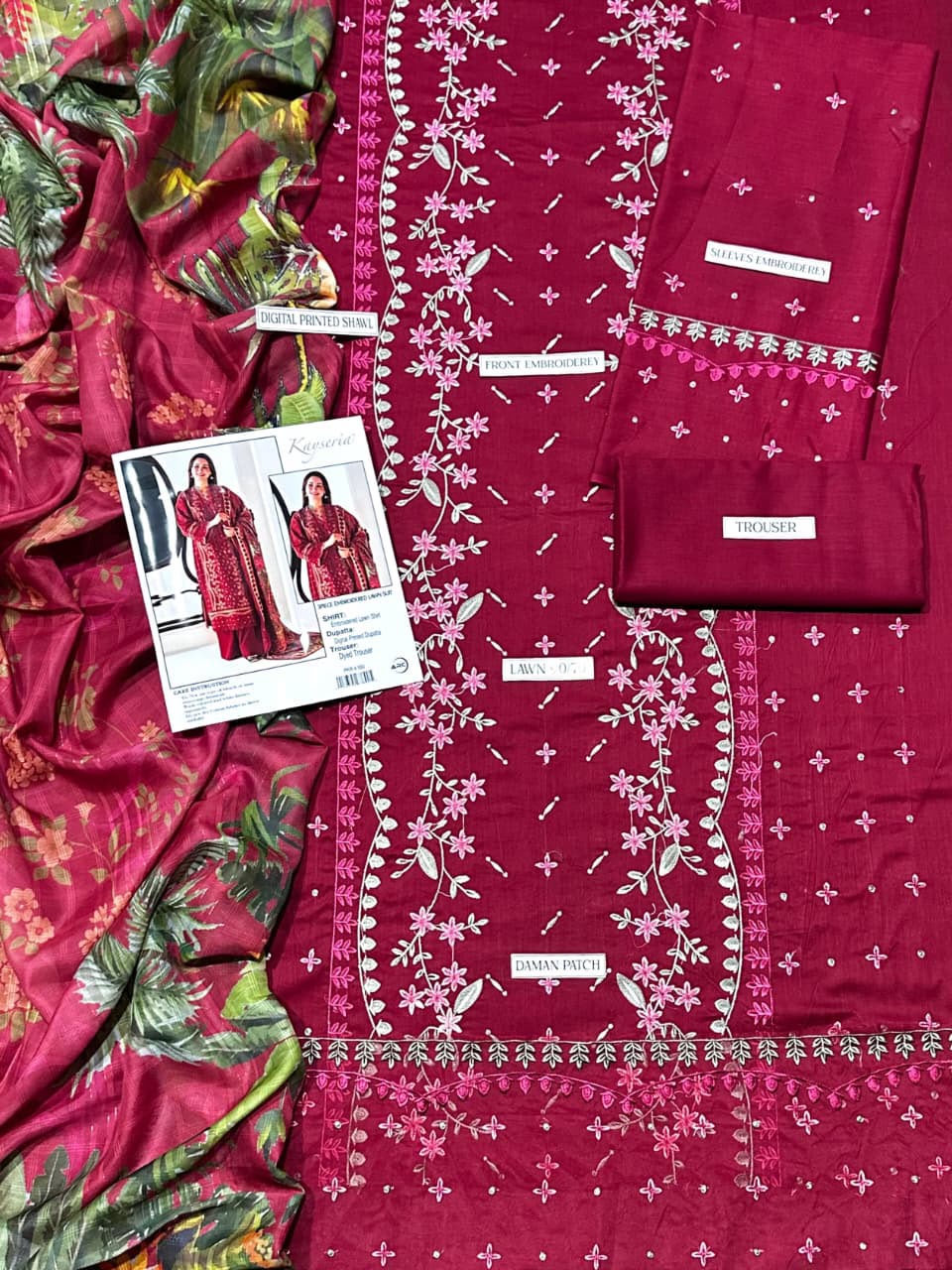 KAYSERIA-Lawn 3-Piece Embroidered Collection