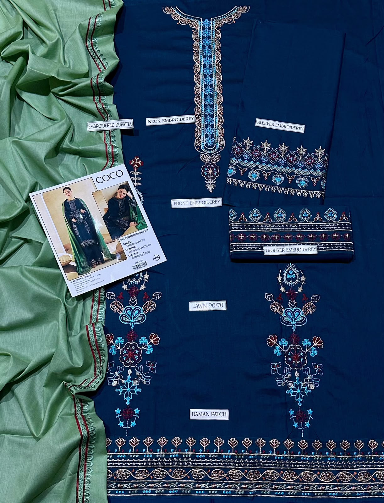 COCO Lawn 3-Piece Embroidered Collection