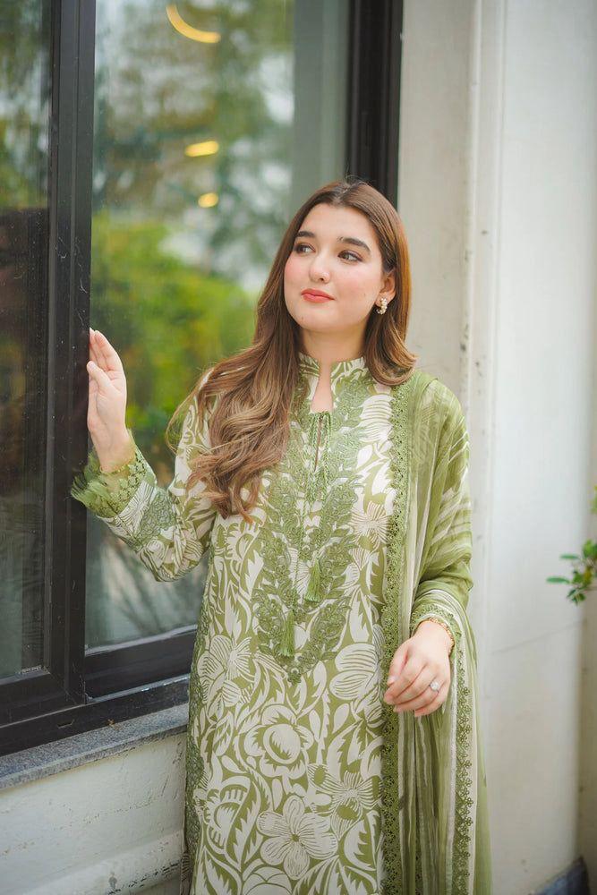 Aneela’s  3 piece lawn embroidery suit