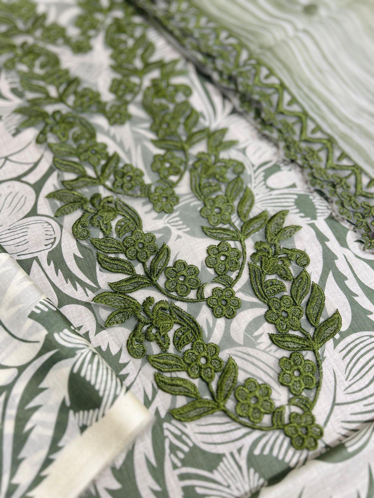 Aneela’s  3 piece lawn embroidery suit