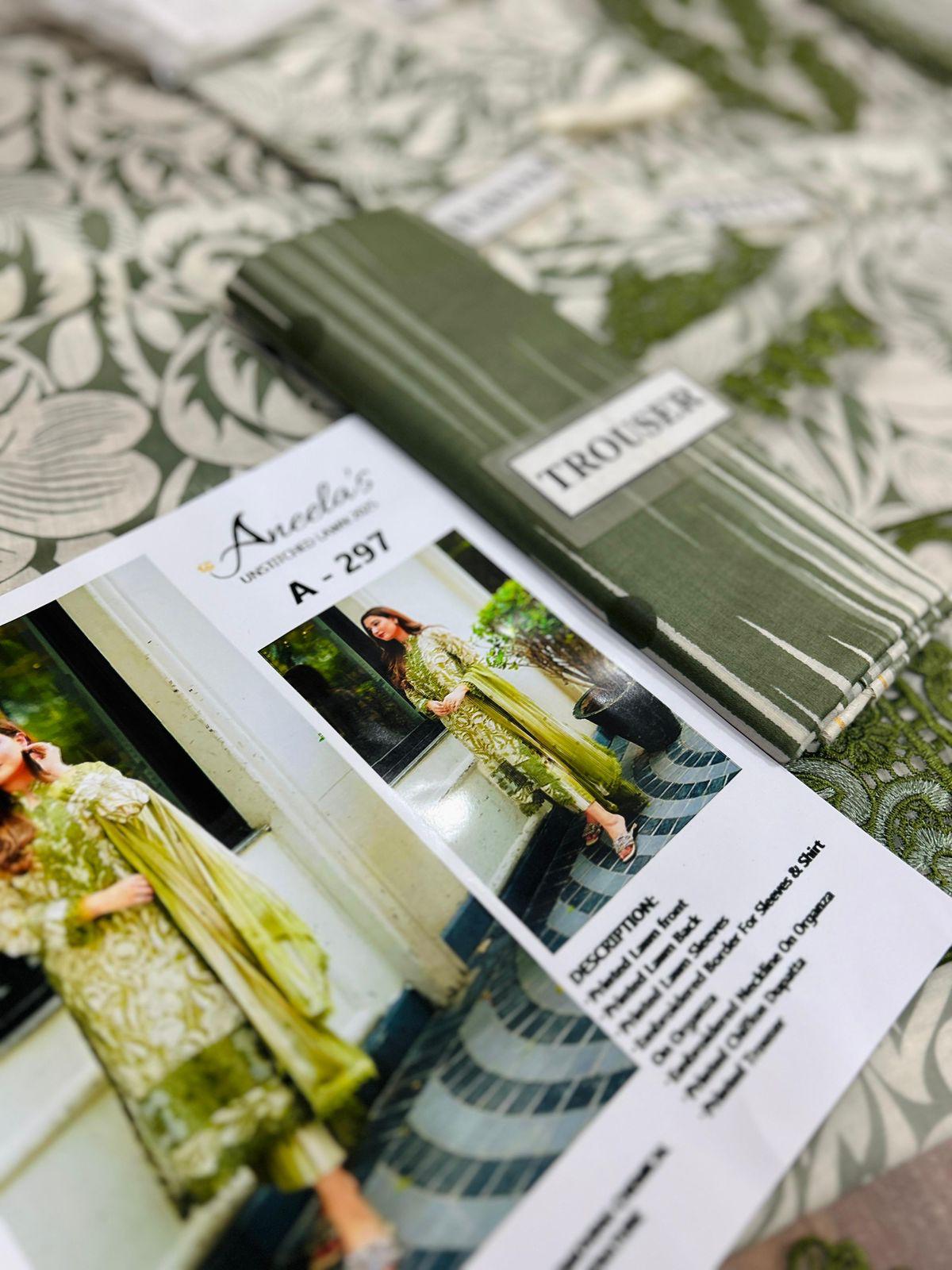 Aneela’s  3 piece lawn embroidery suit