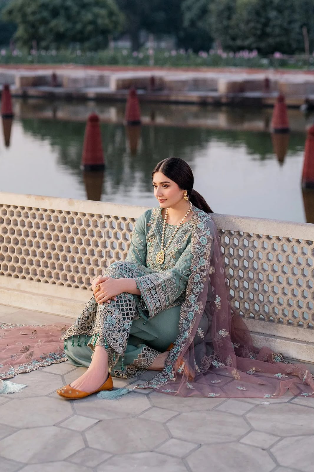 IMROZIA – Luxury Chiffon/Net Unstitched 3-Piece Suit