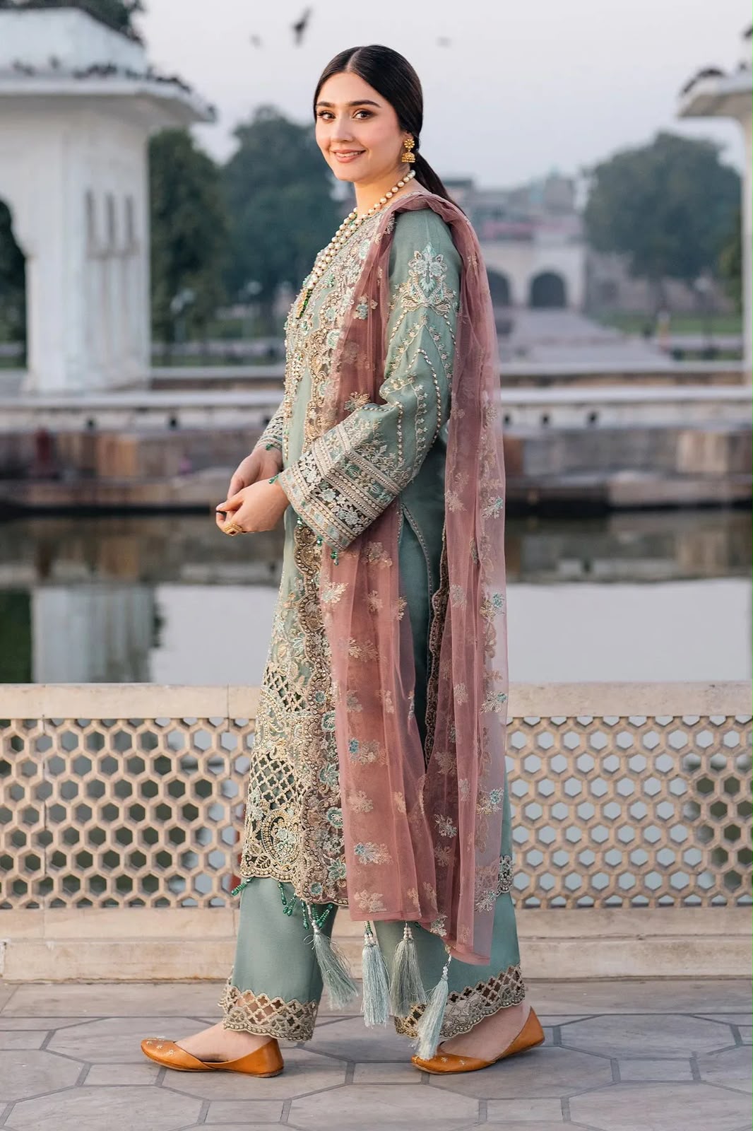 IMROZIA – Luxury Chiffon/Net Unstitched 3-Piece Suit