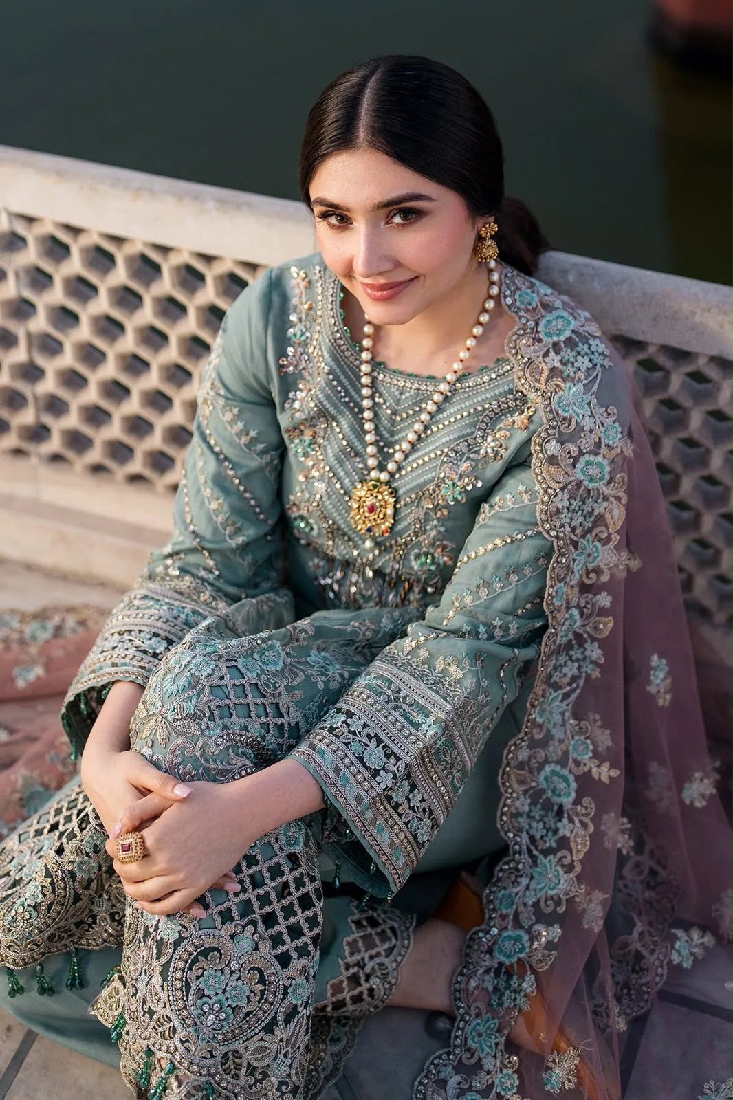 IMROZIA – Luxury Chiffon/Net Unstitched 3-Piece Suit