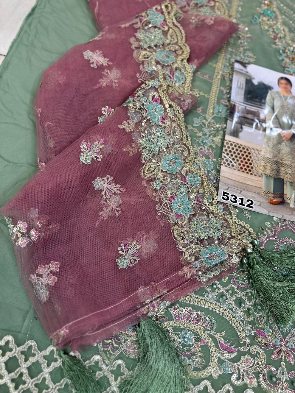 IMROZIA – Luxury Chiffon/Net Unstitched 3-Piece Suit
