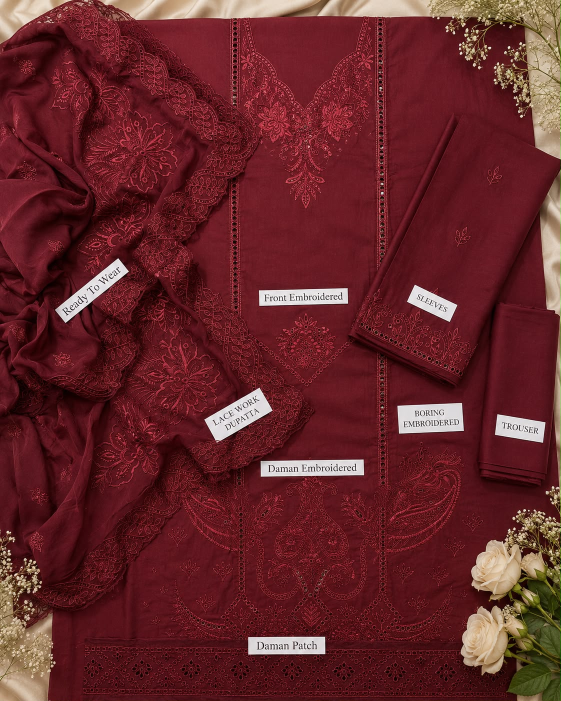 QALAMKAR – Summer Lawn Unstitched 3-Piece Suit
