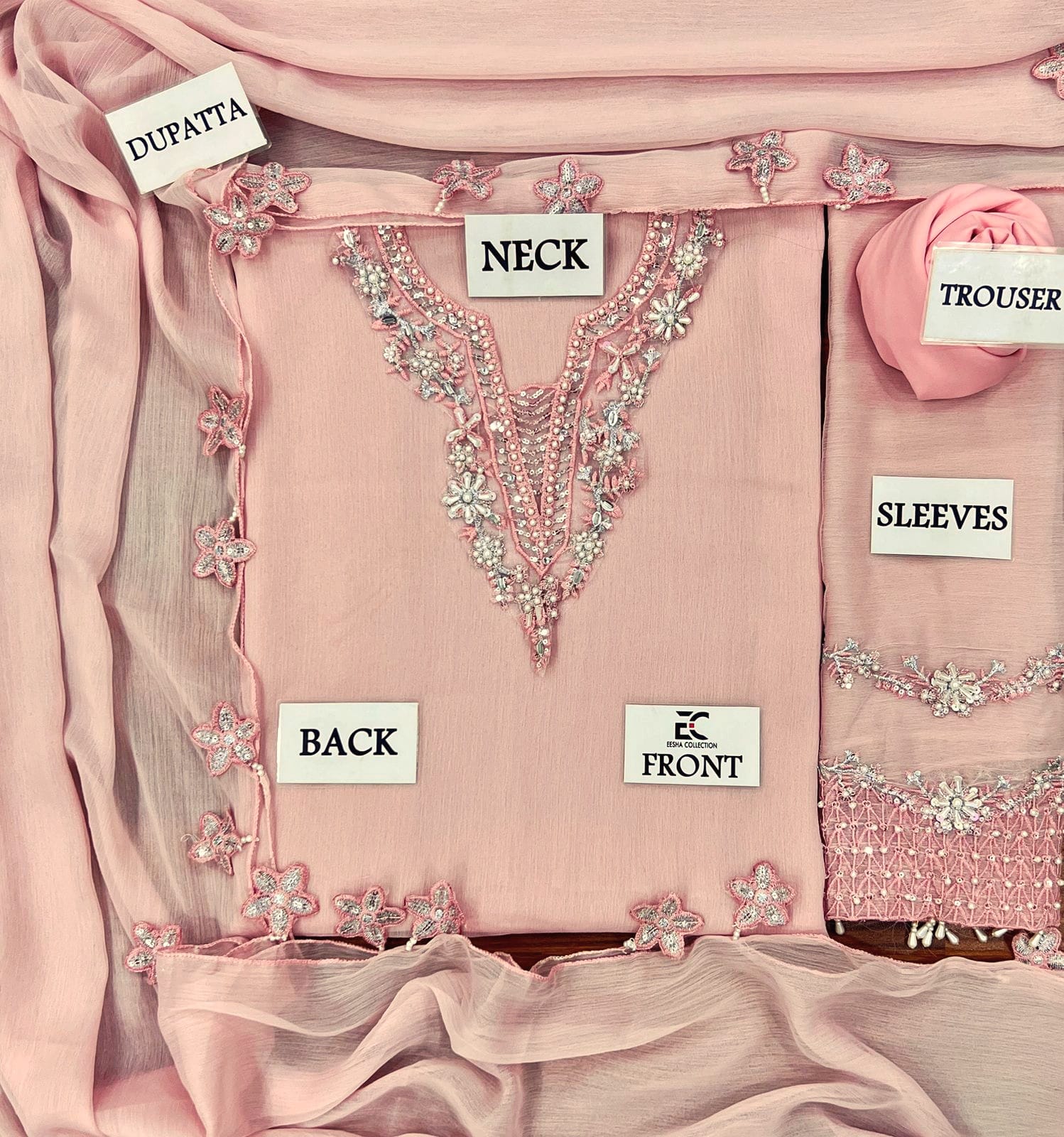 BAROQUE – Luxury Chiffon 3 piece suit