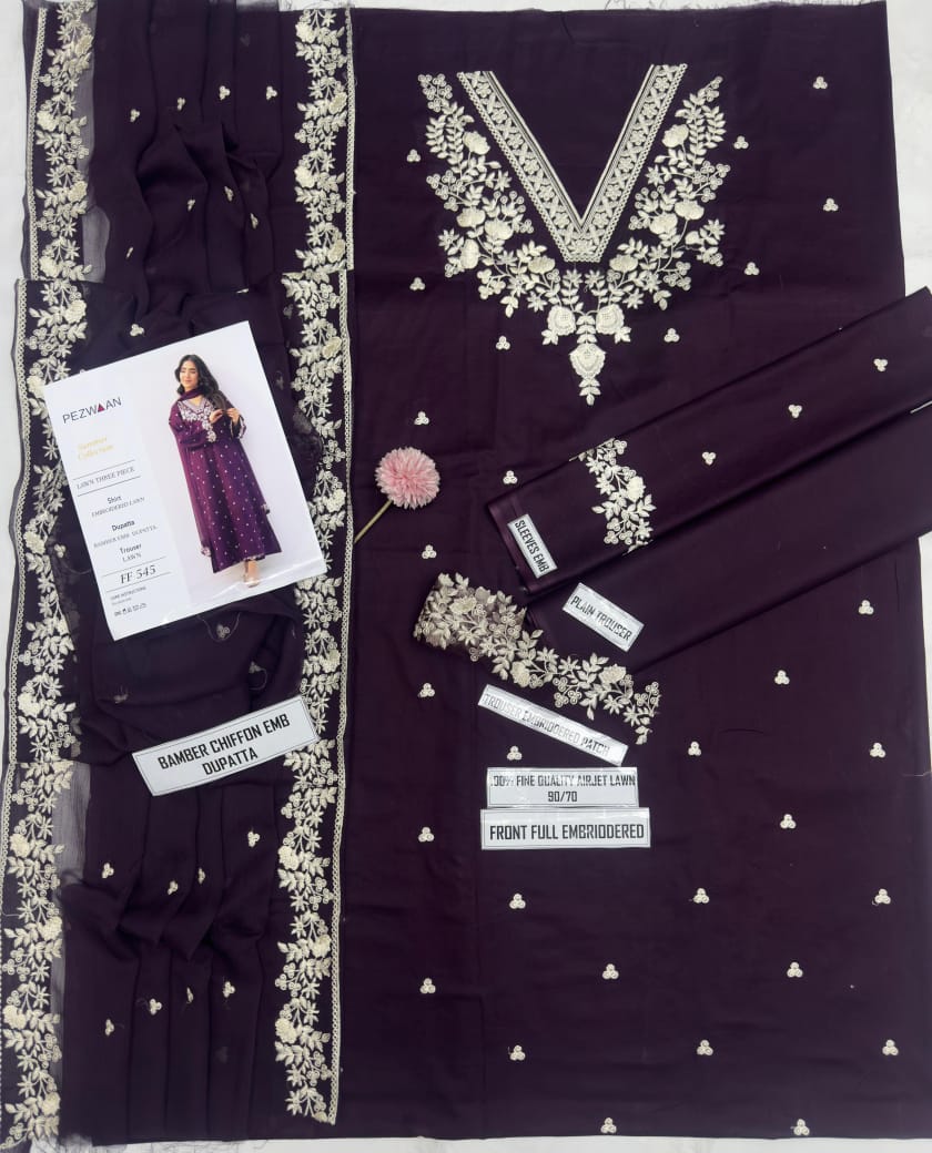 PEZWAAN -Unstitched 3-Piece Suit