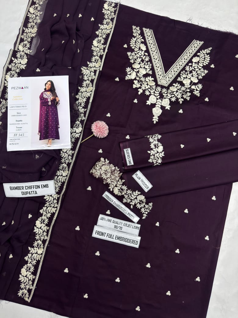 PEZWAAN -Unstitched 3-Piece Suit