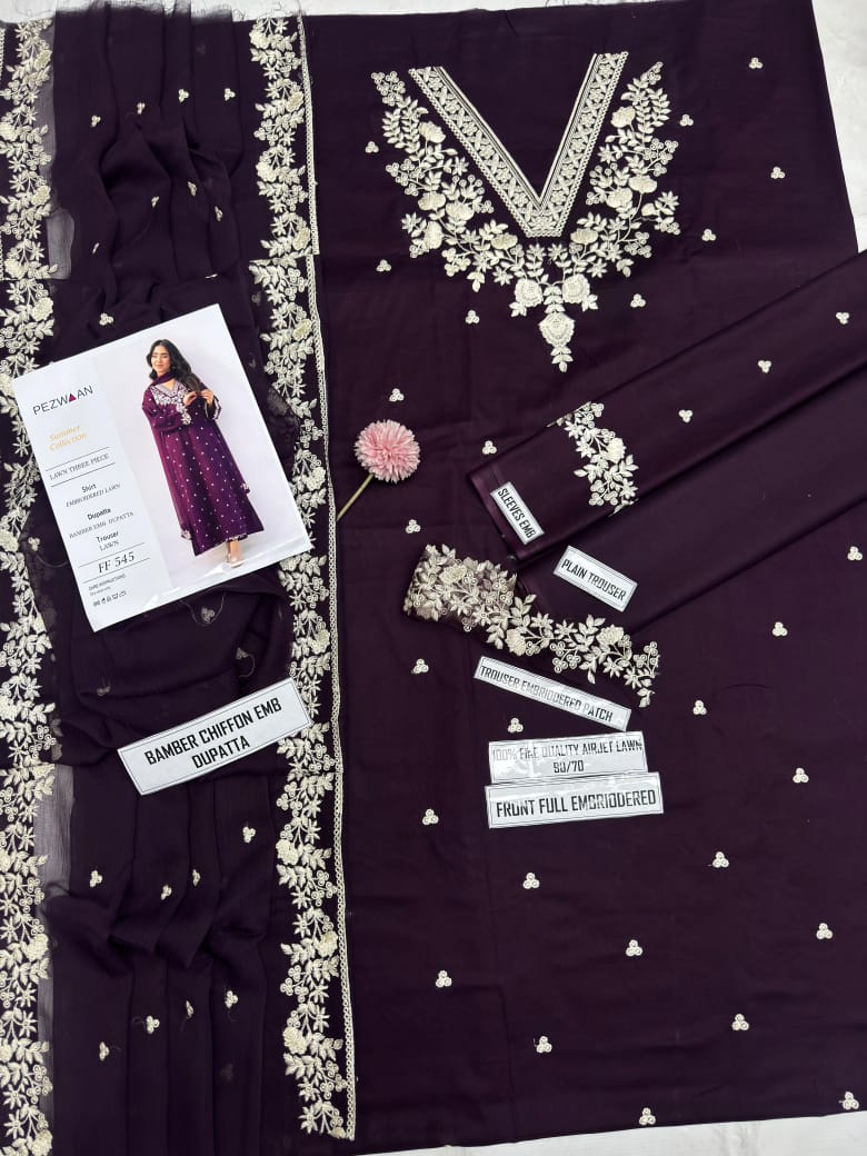 PEZWAAN -Unstitched 3-Piece Suit
