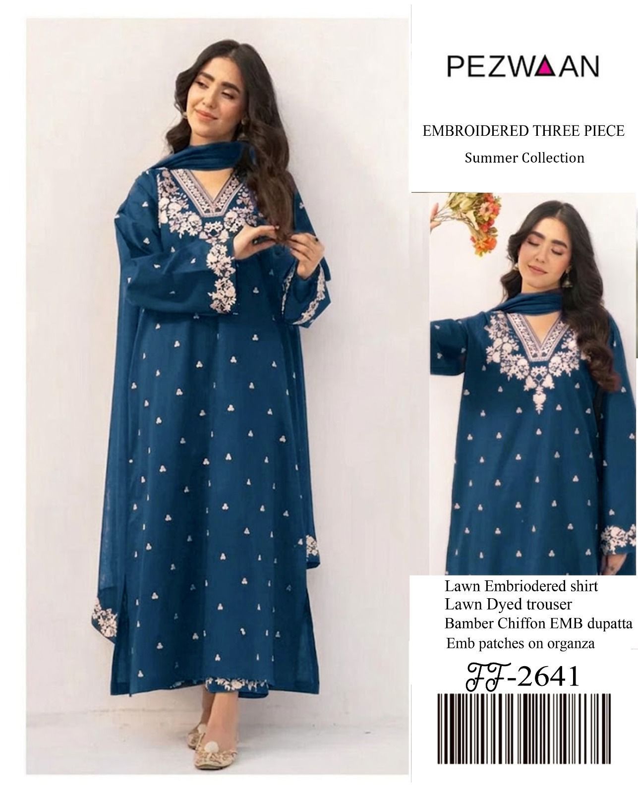 PEZWAAN -Unstitched 3-Piece Suit
