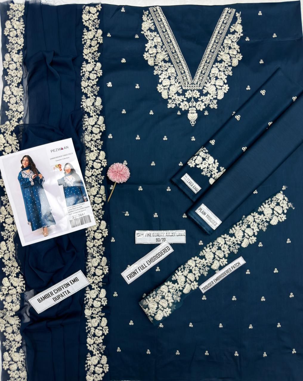 PEZWAAN -Unstitched 3-Piece Suit