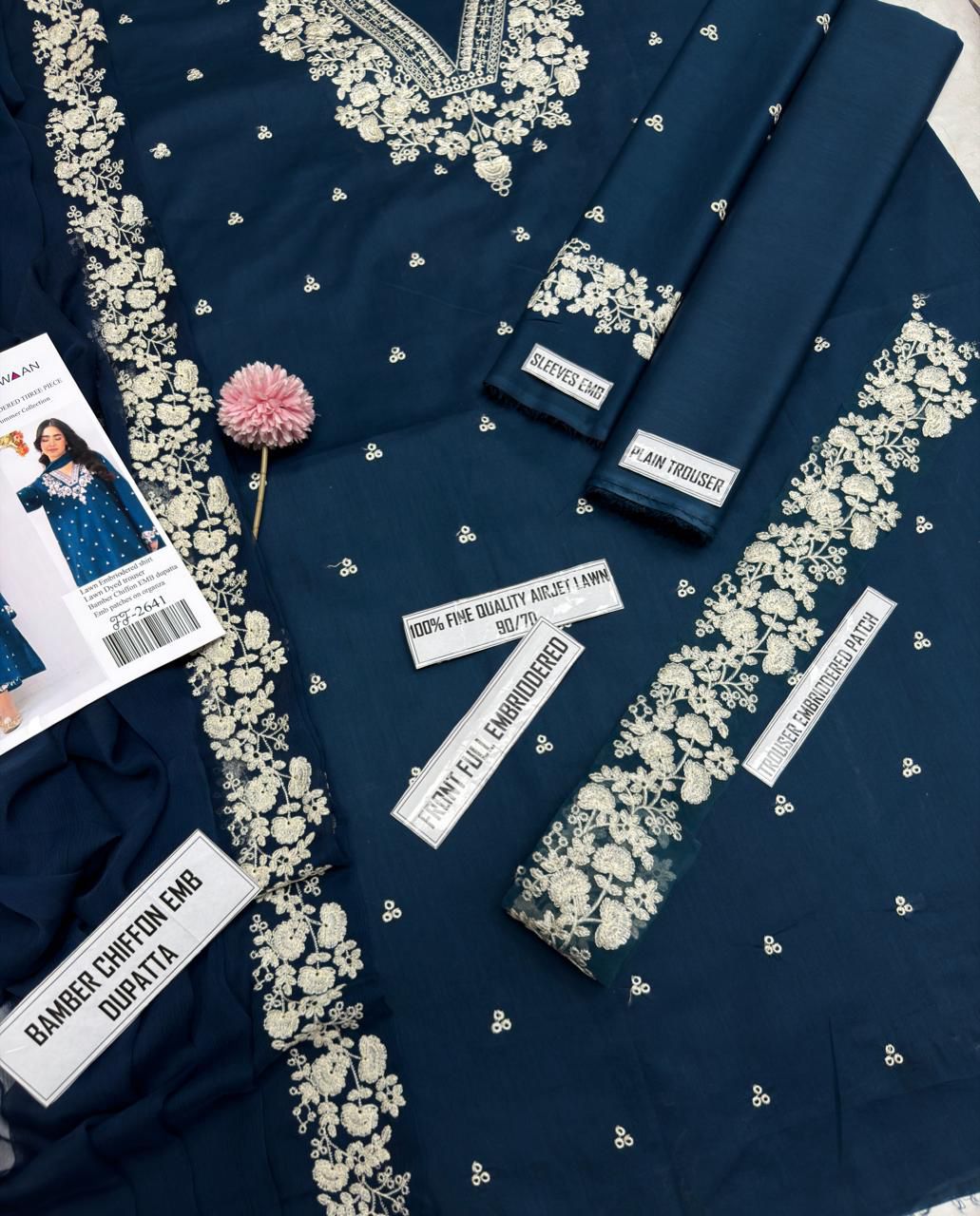 PEZWAAN -Unstitched 3-Piece Suit