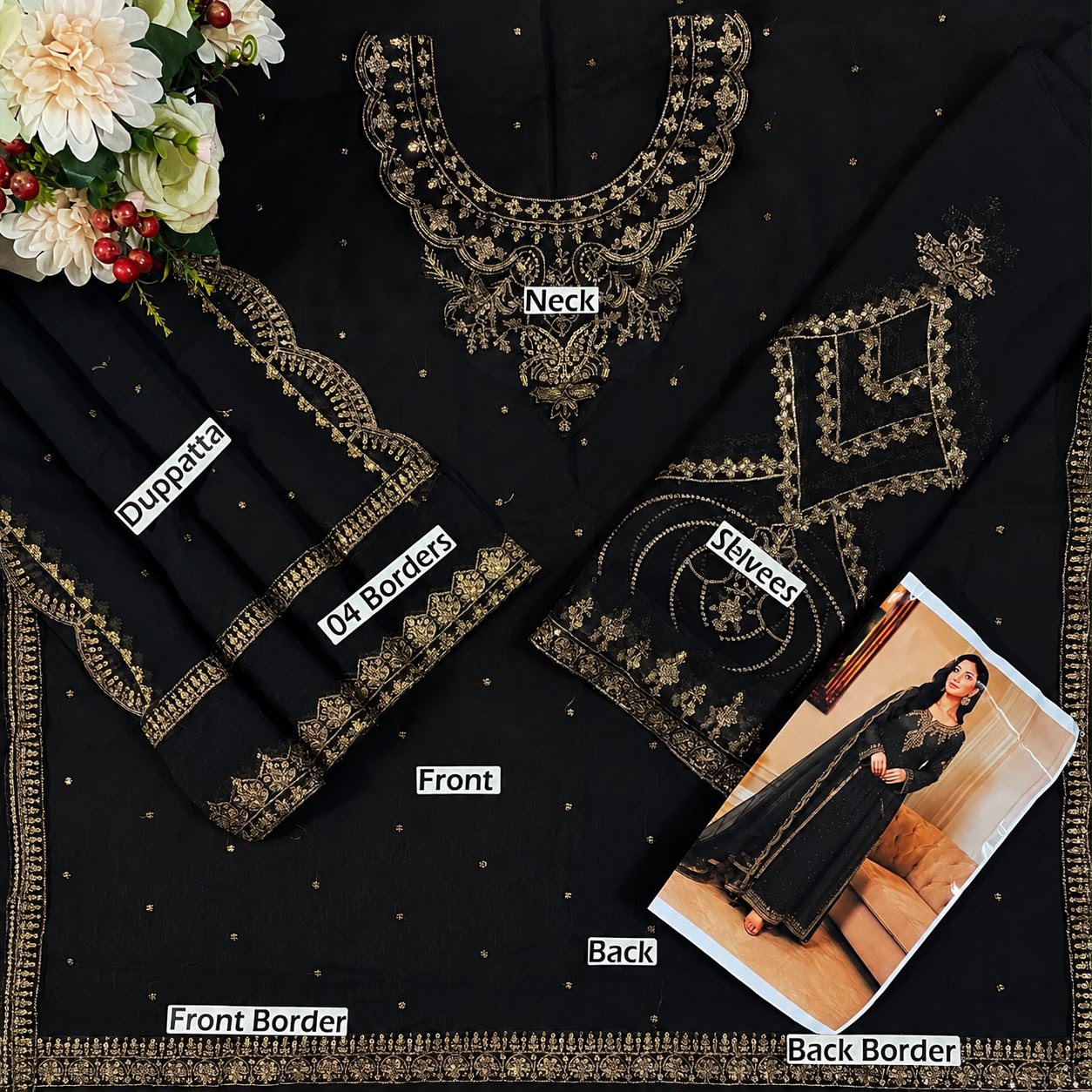 Haris Shakeel Luxury 3 piece suit