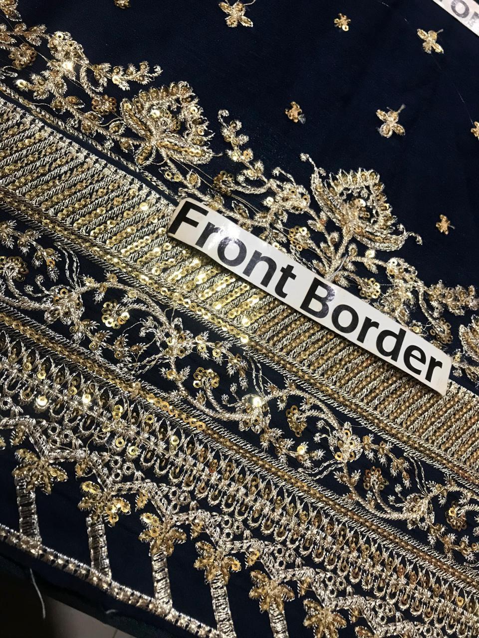 Asim Jofa Chiffon Embroidered Unstitched