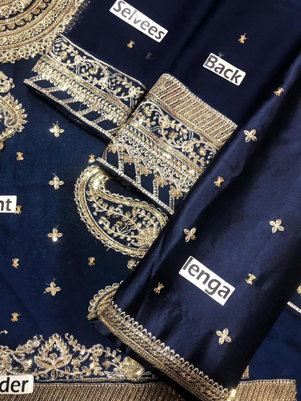 Asim Jofa Chiffon Embroidered Unstitched
