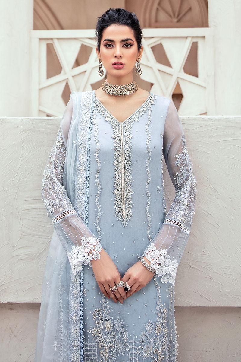 MUSHQ – Premium Organza Unstitched 3-Piece Suit