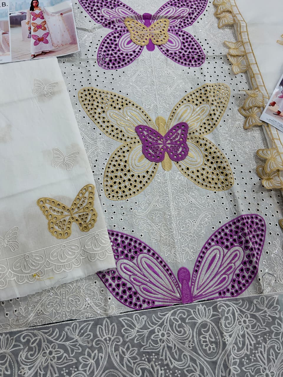 Maria B -Chikankari Embroidered 3 PIECE Lawn