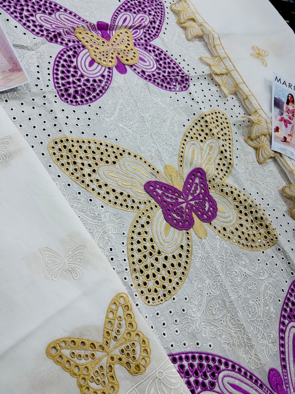 Maria B -Chikankari Embroidered 3 PIECE Lawn