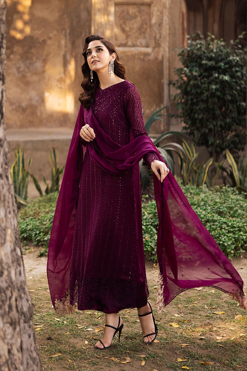 Azure-Unstitched 03 piece suit