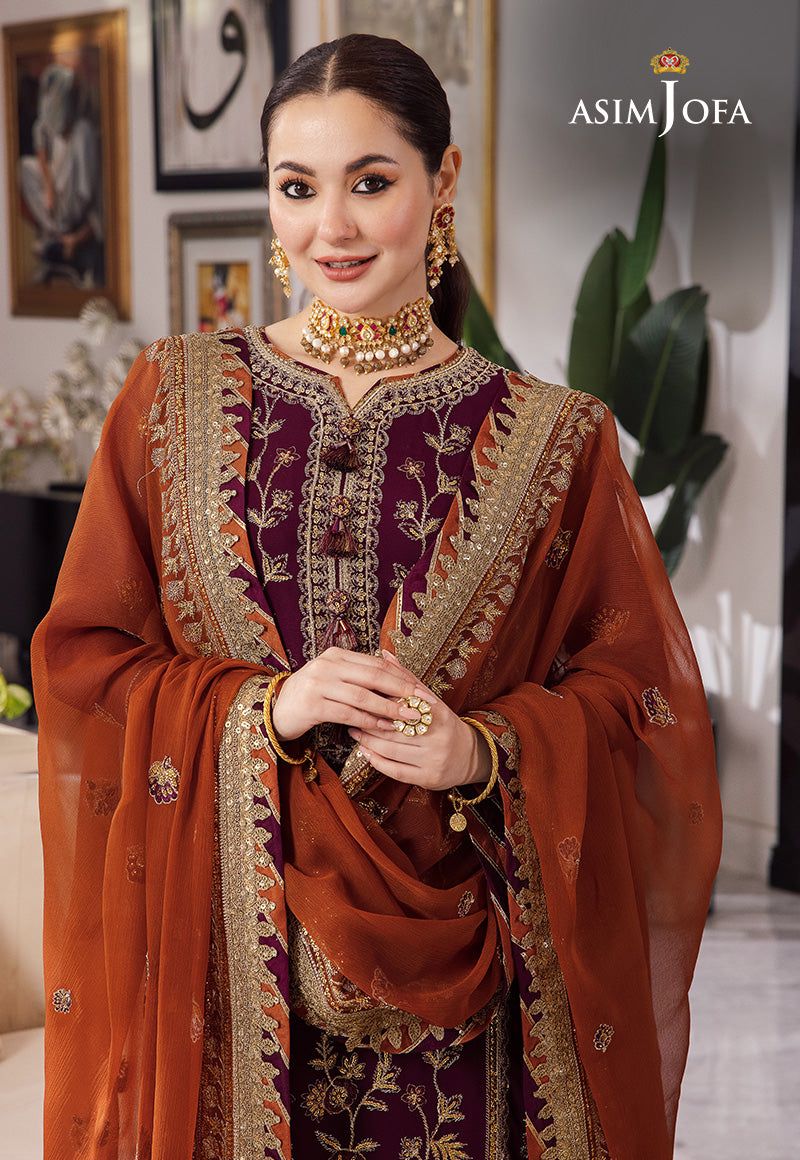 ASIM JOFA- 3 piece unstitched suit