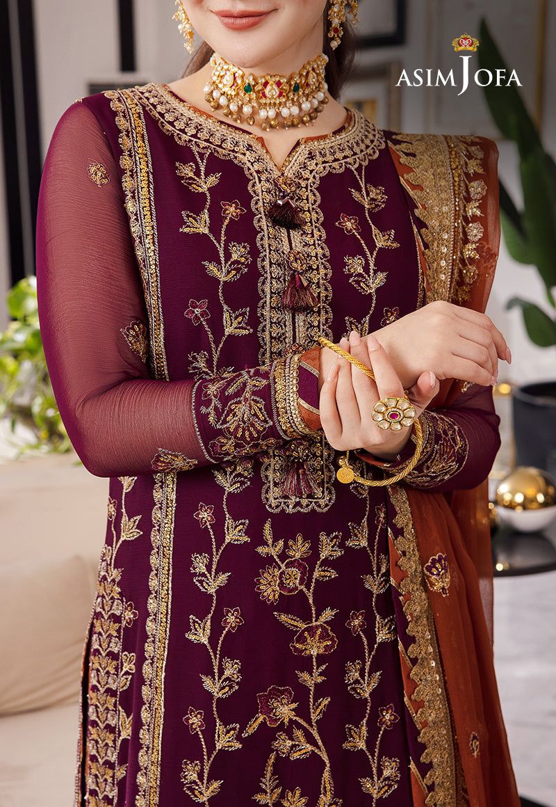 ASIM JOFA- 3 piece unstitched suit