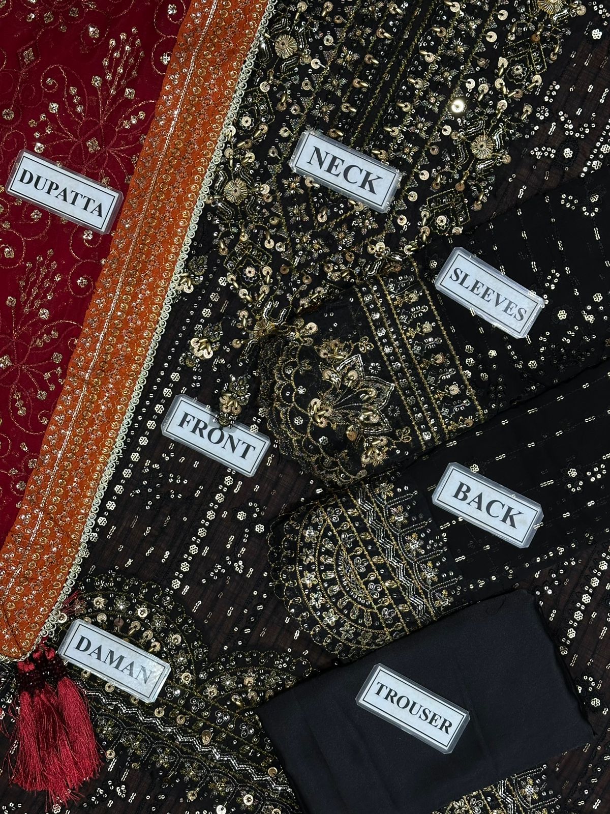 AIK ATELIER-CHIFFON Frok With SATIN SILK Trouser
