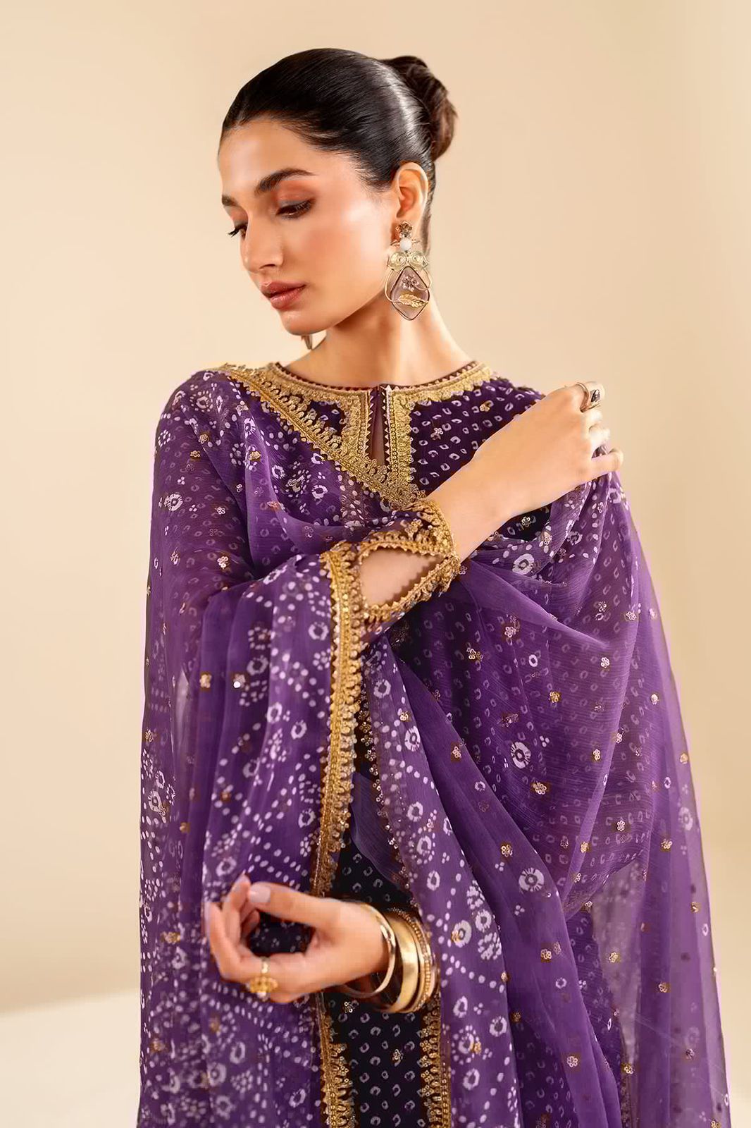BAROOQUE-Embroidered Chiffon