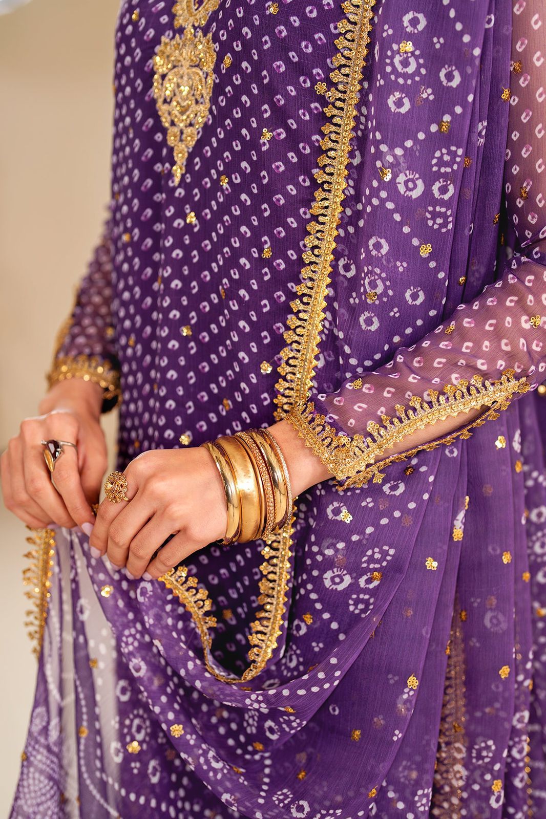 BAROOQUE-Embroidered Chiffon