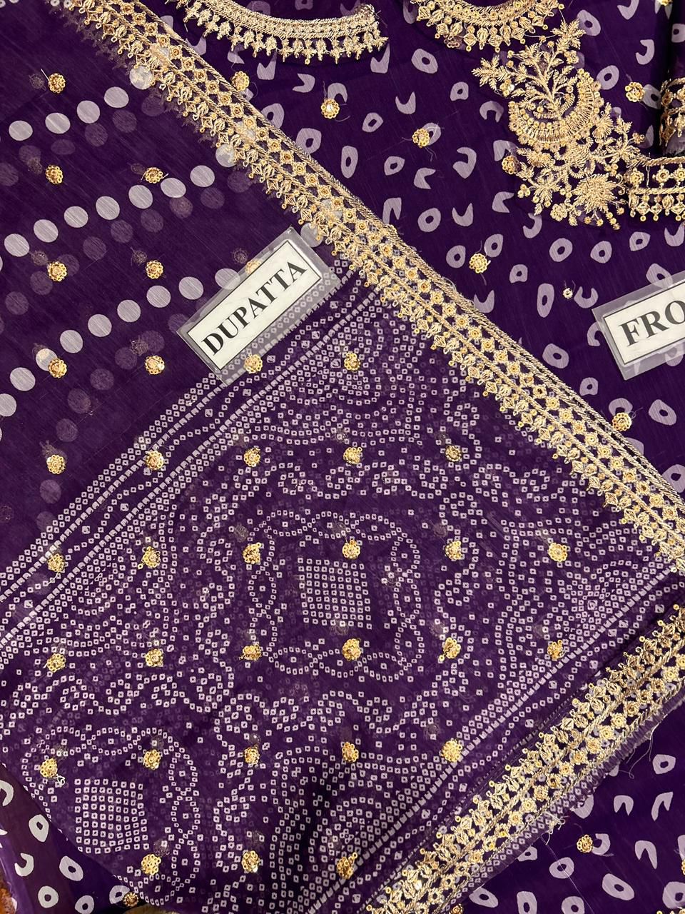 BAROOQUE-Embroidered Chiffon