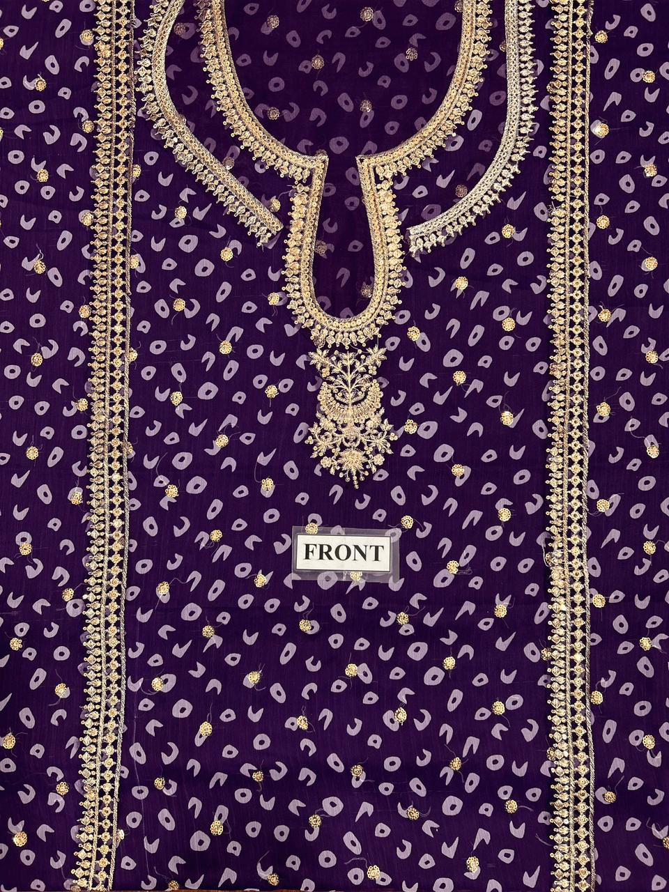 BAROOQUE-Embroidered Chiffon
