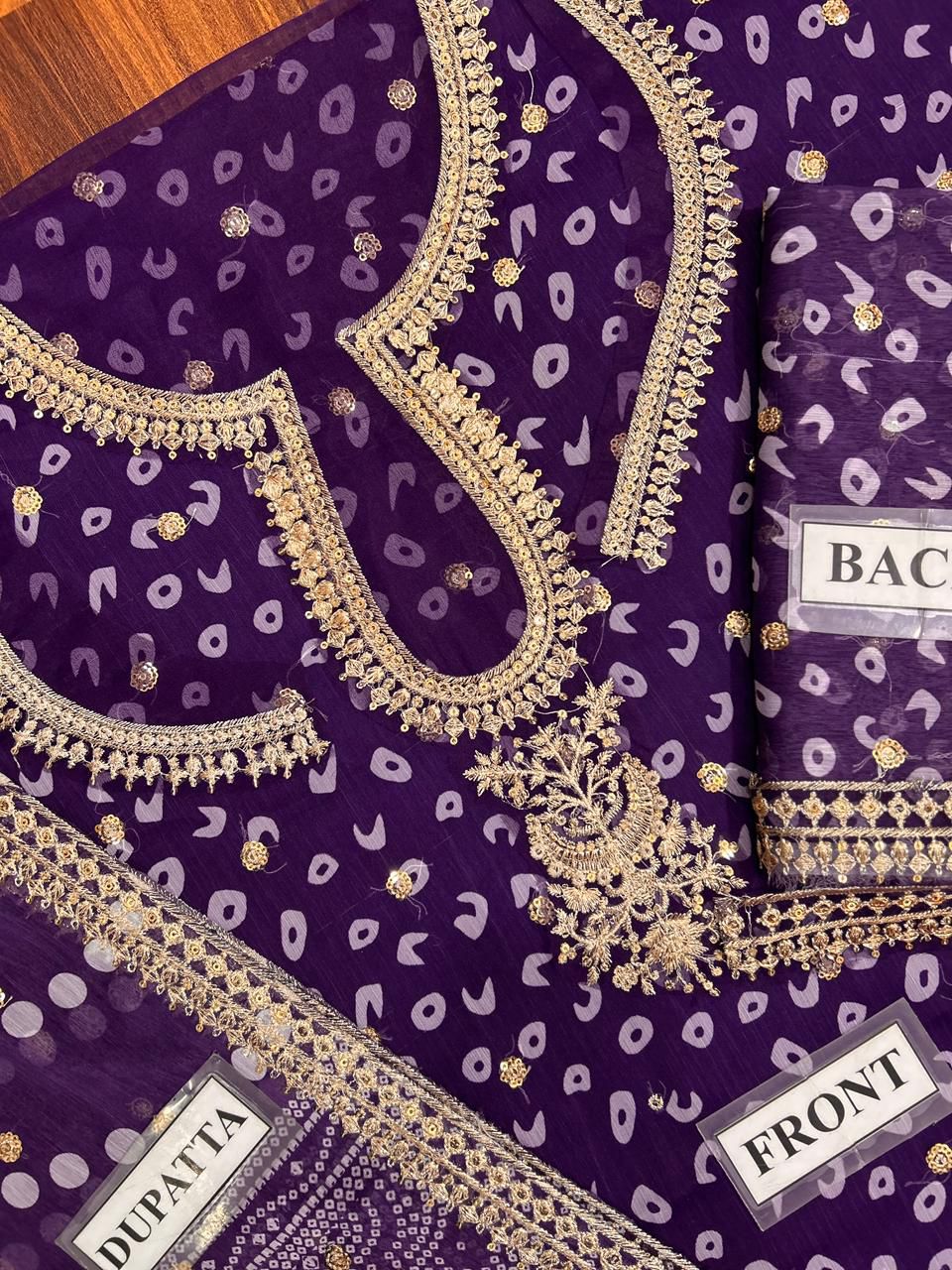 BAROOQUE-Embroidered Chiffon