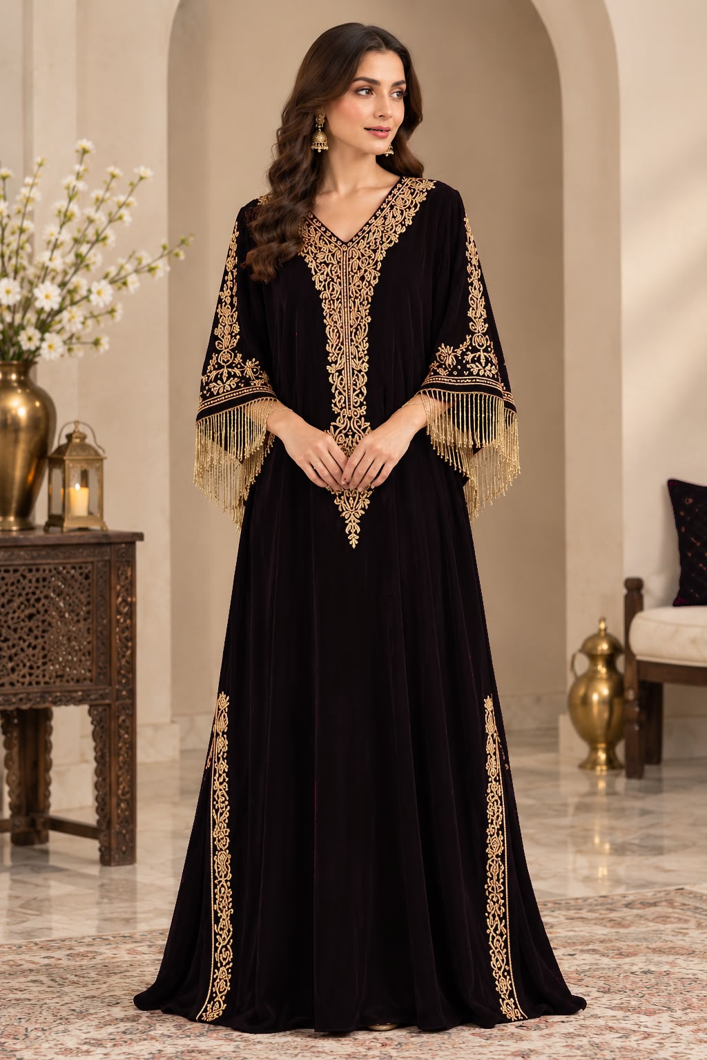 Royal Arabic Luxury 2 Piece Kaftan Handwork