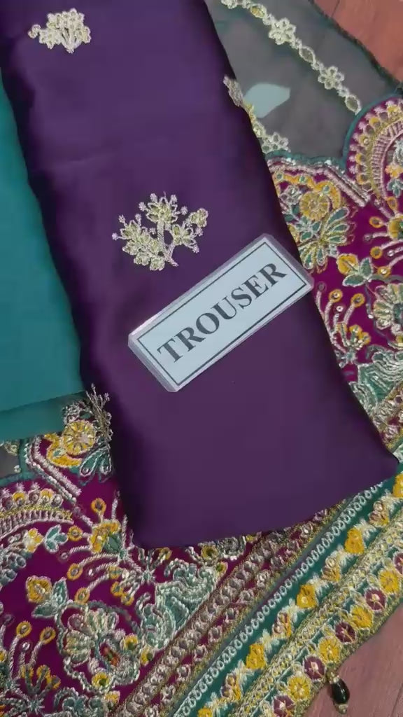 BAROQUE- ORGANZA Suit With SILK Trouser