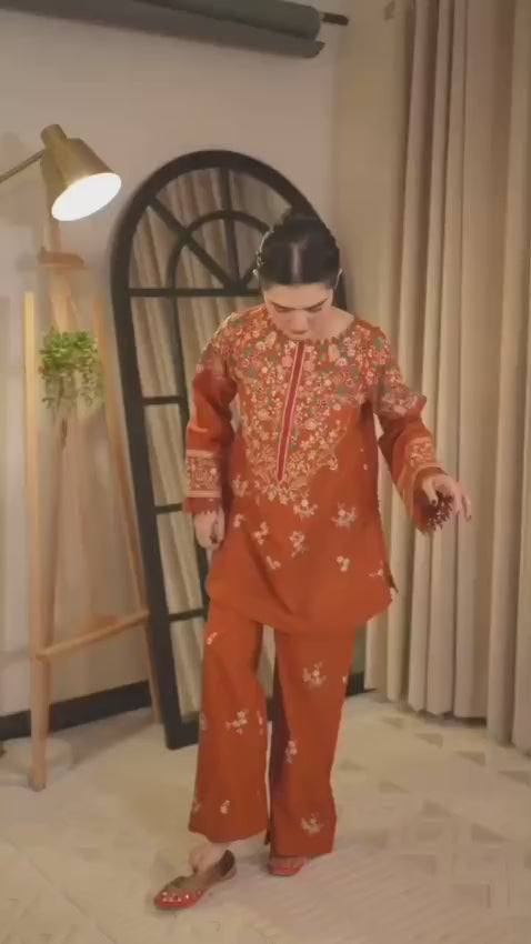 JAZMIN – WINTER DHANAK Premium Heavy Embroidered 3PC