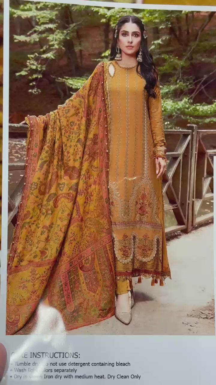 MARIA B – WINTER DHANAK Premium 3PC Suit